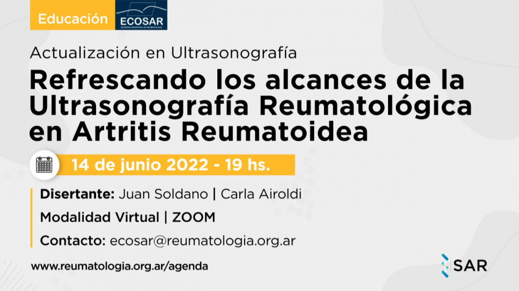 Refrescando los alcances de la Ultrasonografía Reumatológica en Artritis Reumatoidea