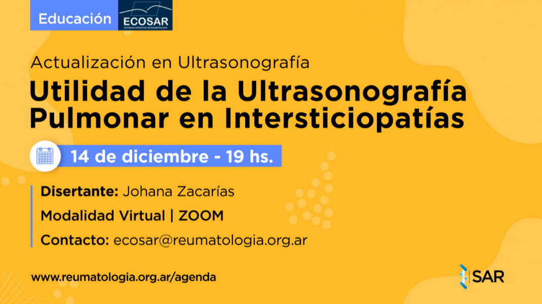 Utilidad de la Ultrasonografía Pulmonar en Intersticiopatías