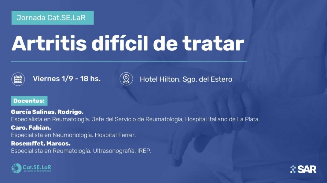 Jornada Cat.SE.LaR - Artritis Difícil de Tratar