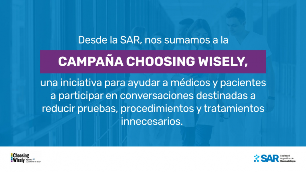La SAR se suma a Choosing Wisely con 5 recomendaciones clave